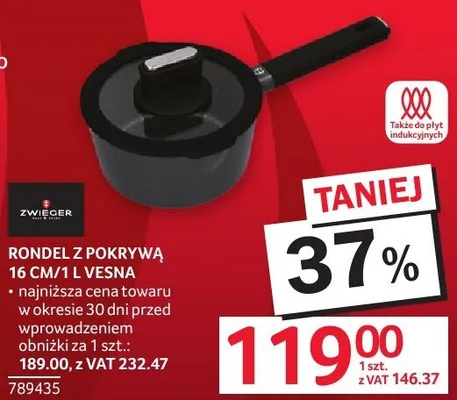 Rondel z pokrywą 16cm/1l Vesna Zwilling promocja w Selgros