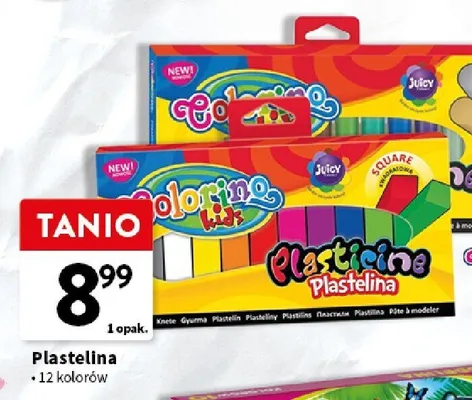 Plastelina Colorino Kids Juicy 12 kolorów promocja w Intermarche