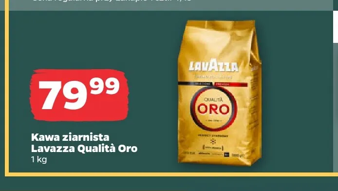 Kawa ziarnista Lavazza Qualità Oro promocja w Netto