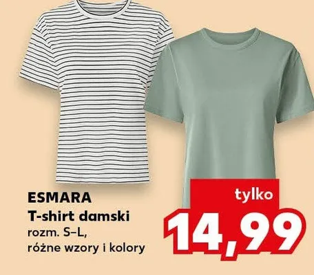T-shirt polo damski s-xl Esmara promocja w Kaufland
