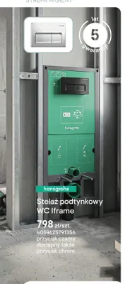 Stelaż podtynkowy WC Hansgrohe Iframe promocja w Castorama