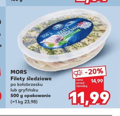 Filety śledziowe po kołobrzesku Mors promocja w Kaufland