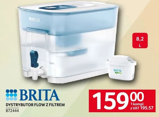 Dystrybutor BRITA Flow z filtrem 8,2 L promocja w Selgros
