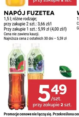 Napój FuzeTea promocja w Stokrotka