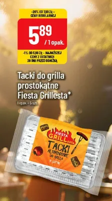 Tacki do grilla prostokątne Fiesta Grillesta promocja w POLOmarket