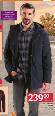 Kurtka męska parka promocja w Selgros