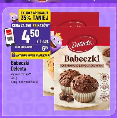Babeczki o smaku czekoladowym Delecta promocja w POLOmarket