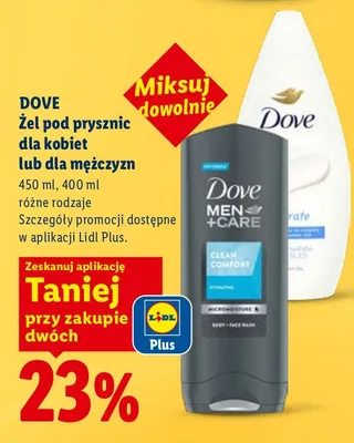 Żel pod prysznic dla kobiet lub dla mężczyzn promocja w Lidl