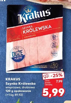 Szynka Królewska Krakus promocja w Kaufland