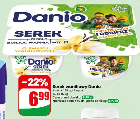 Serek waniliowy Danio 4-pak promocja w Dino