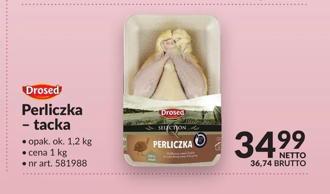 Perliczka tacka Drosed promocja w Makro