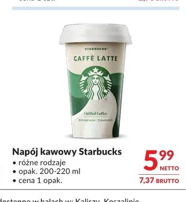 Napój kawowy Starbucks promocja w Makro