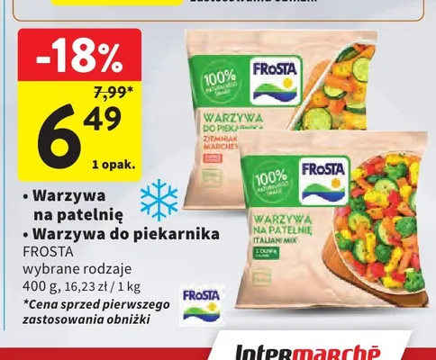 Warzywa do piekarnika Frosta promocja w Intermarche