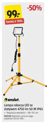 Lampa robocza LED ze statywem Anslut promocja w Jula
