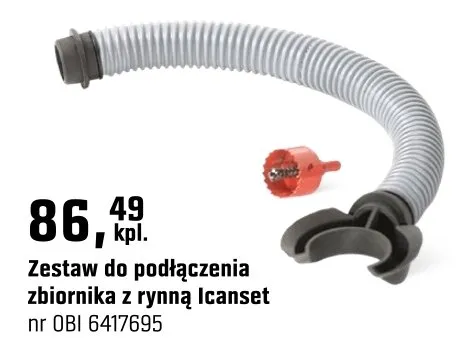 Zestaw do podłączenia zbiornika z rynną Icanset promocja w OBI
