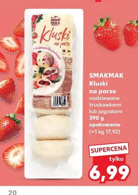 Kluski na parze nadziewane jagodami Smakmak promocja w Kaufland