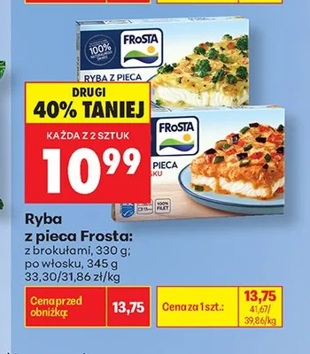 Ryba z pieca po włosku Frosta promocja w Biedronka
