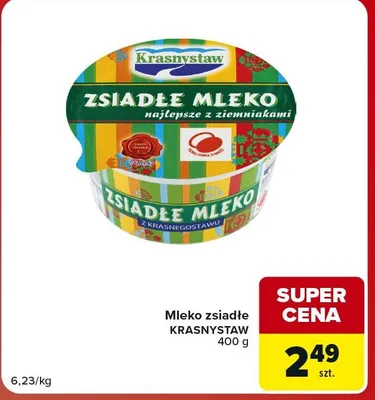 Mleko zsiadłe Krasnystaw promocja w Carrefour Market
