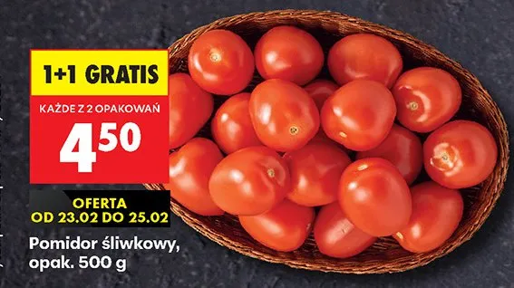 Pomidor śliwkowy promocja w Biedronka