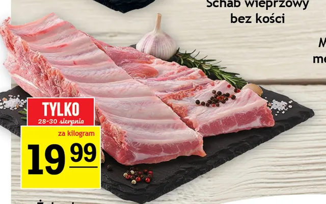Żeberka paski extra wieprzowe promocja w Gram Market