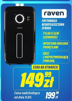 Frytownica niskotłuszczowa Raven EFN006 promocja w RTV EURO AGD