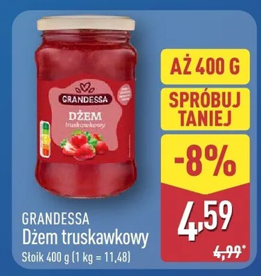 Dżem truskawkowy  promocja w Aldi