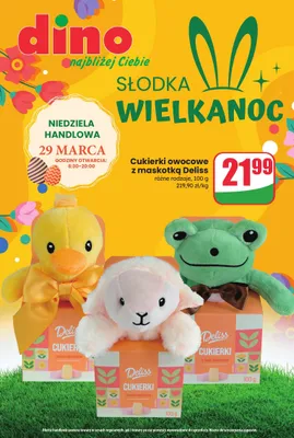 Cukierki owocowe z maskotką różne rodzaje promocja w Dino