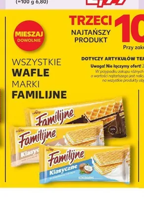Wafle marki Familijne promocja w Kaufland