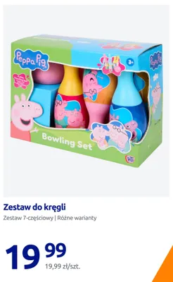 Zestaw do kręgli Peppa Pig 7-częściowy promocja w Action
