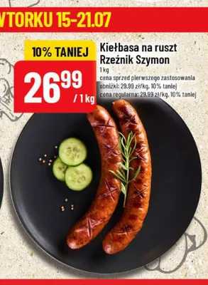 Kiełbasa na ruszt Rzeźnik Szymon promocja w POLOmarket
