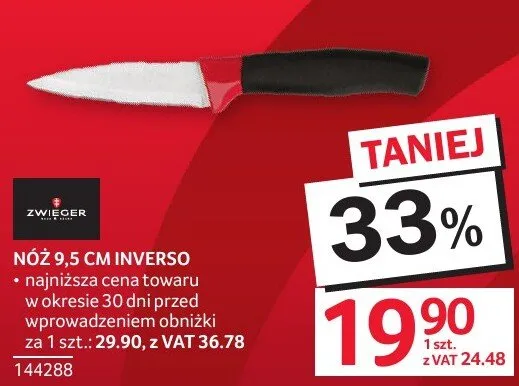 Nóż NÓŻ 9,5 CM INVERSO promocja w Selgros