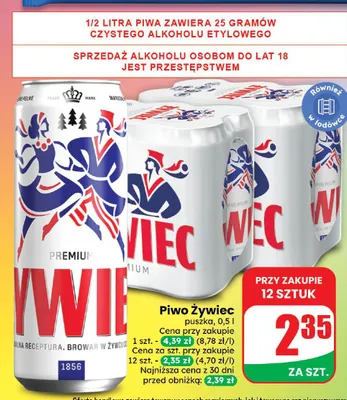 Piwo Żywiec promocja w Dino