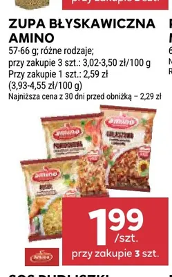 Zupa błyskawiczna Amino promocja w Stokrotka