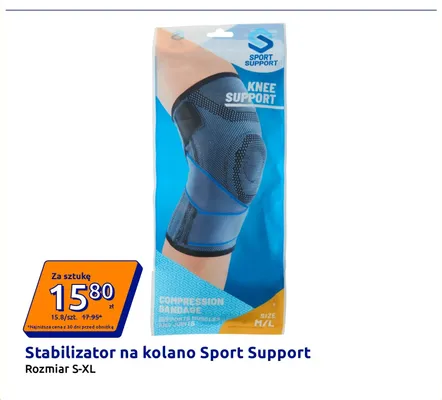 Stabilizator na kolano Sport Support Rozmiar S-XL promocja w Action