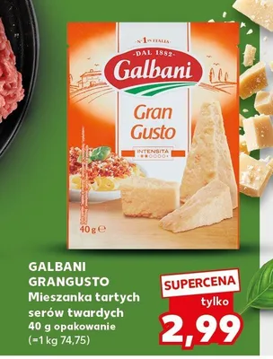 Grangusto mieszanka tartych serów twardych promocja w Kaufland