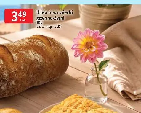 Chleb mazowiecki pszenno-żytni promocja w Leclerc
