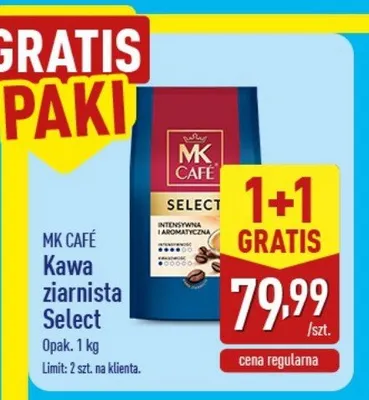 Kawa ziarnista MK Café Select promocja w Aldi