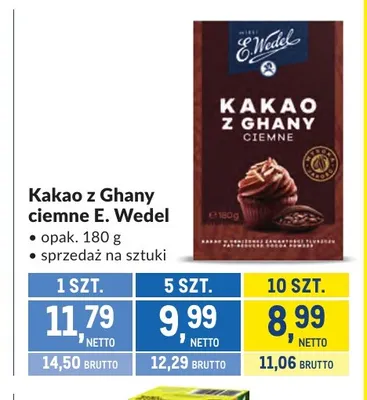 Kakao z Ghany ciemne promocja w Makro
