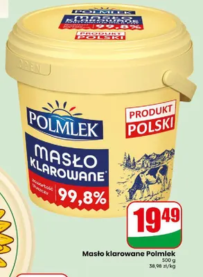 Masło klarowane Polmlek promocja w Dino