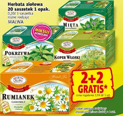 Herbata ziołowa Koper włoski promocja w Prim Market