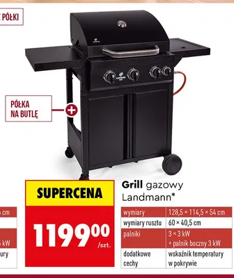 Grill gazowy promocja w Biedronka