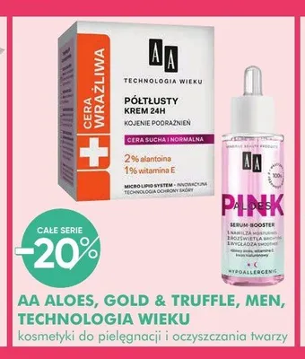 Kosmetyki do pielęgnacji i oczyszczania twarzy AA promocja w Super-Pharm