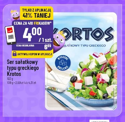 Ser sałatkowy typu greckiego Krotos promocja w POLOmarket