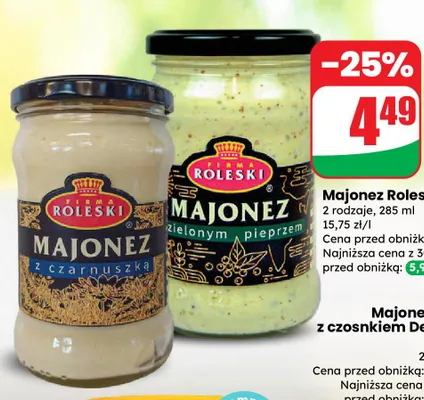 Majonez z czarnuszką promocja w Dino