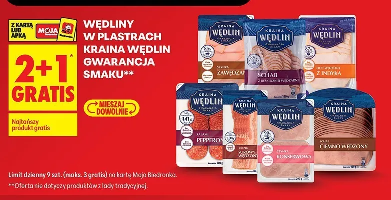 Schab ciemno wędzony Kraina Wędlin promocja w Biedronka