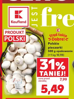 Pieczarki polskie Stąd Takie Dobre! promocja w Kaufland