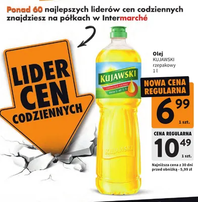 Olej rzepakowy promocja w Intermarche