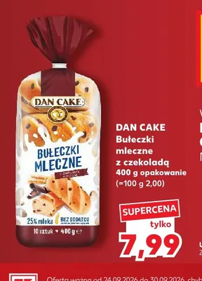 Bułeczki mleczne z czekoladą Dan Cake promocja w Kaufland