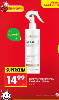 Spray termoochronny promocja w Biedronka