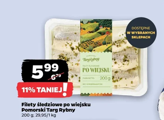 Filety śledziowe po wiejsku promocja w Netto